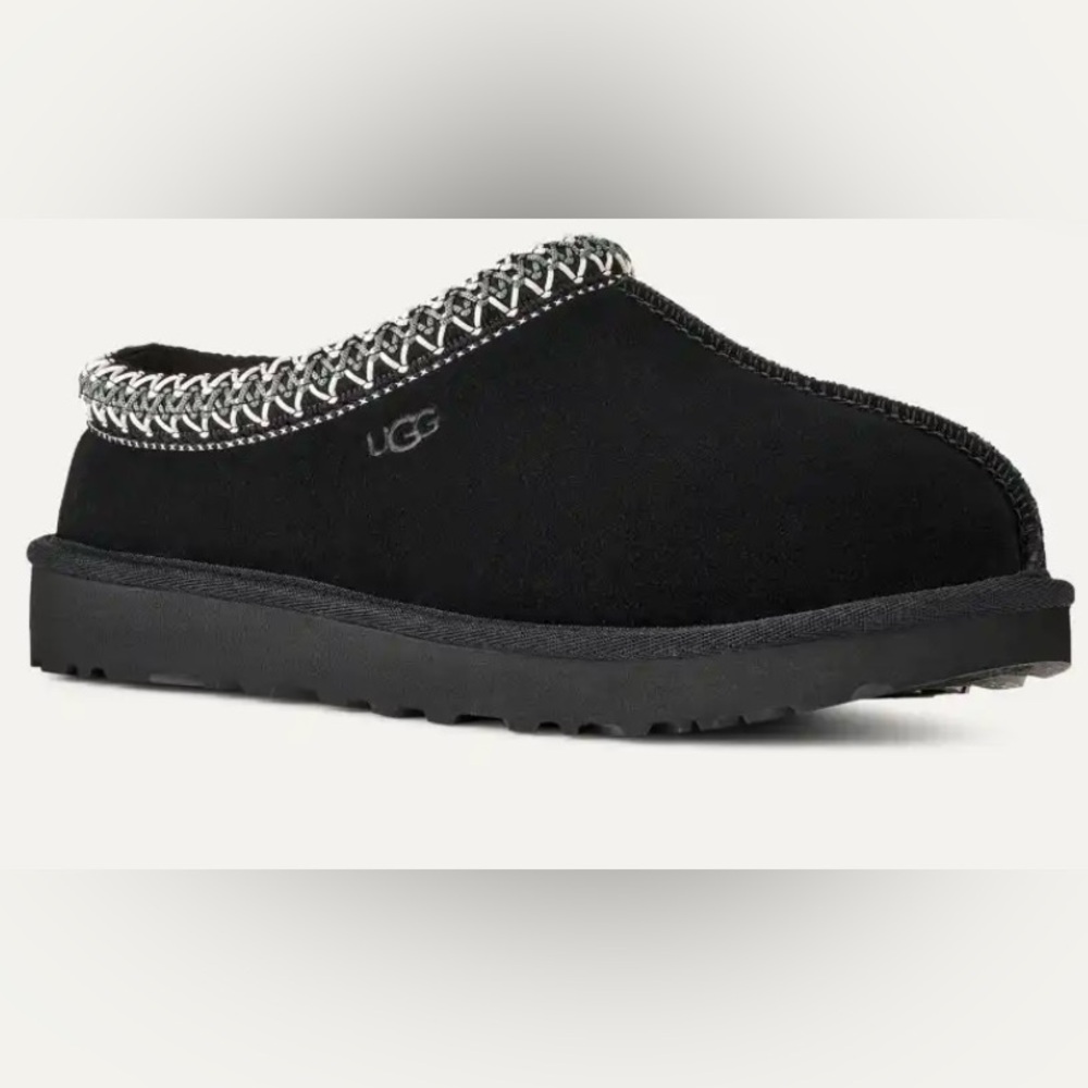 UGG Women's Tasman II Black Cozy Slippers